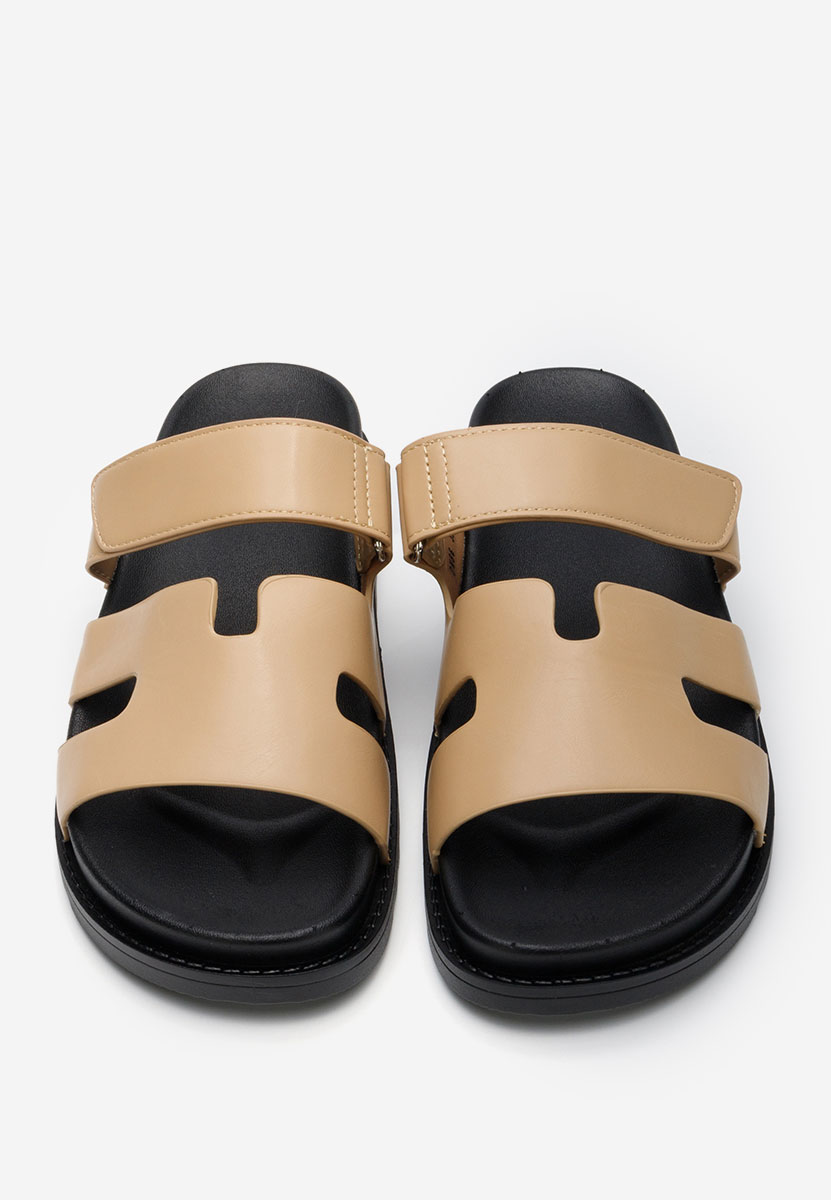 Khaki klapki damskie Denisa V3