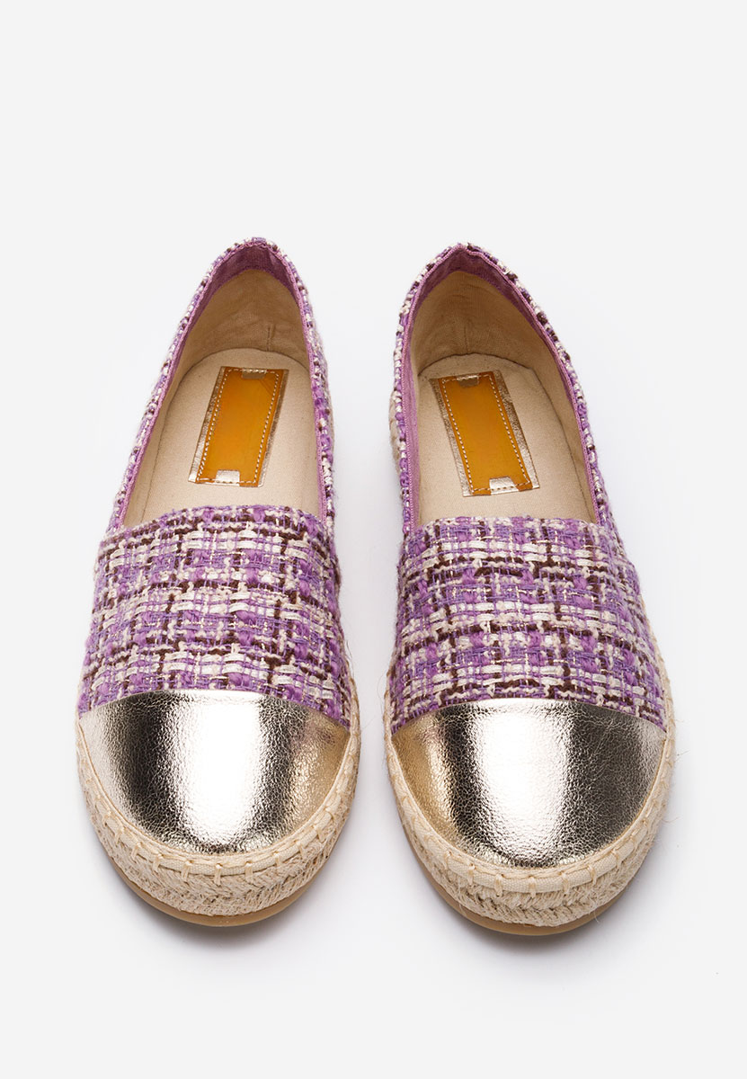 Fioletowe espadryle damskie Thalassa