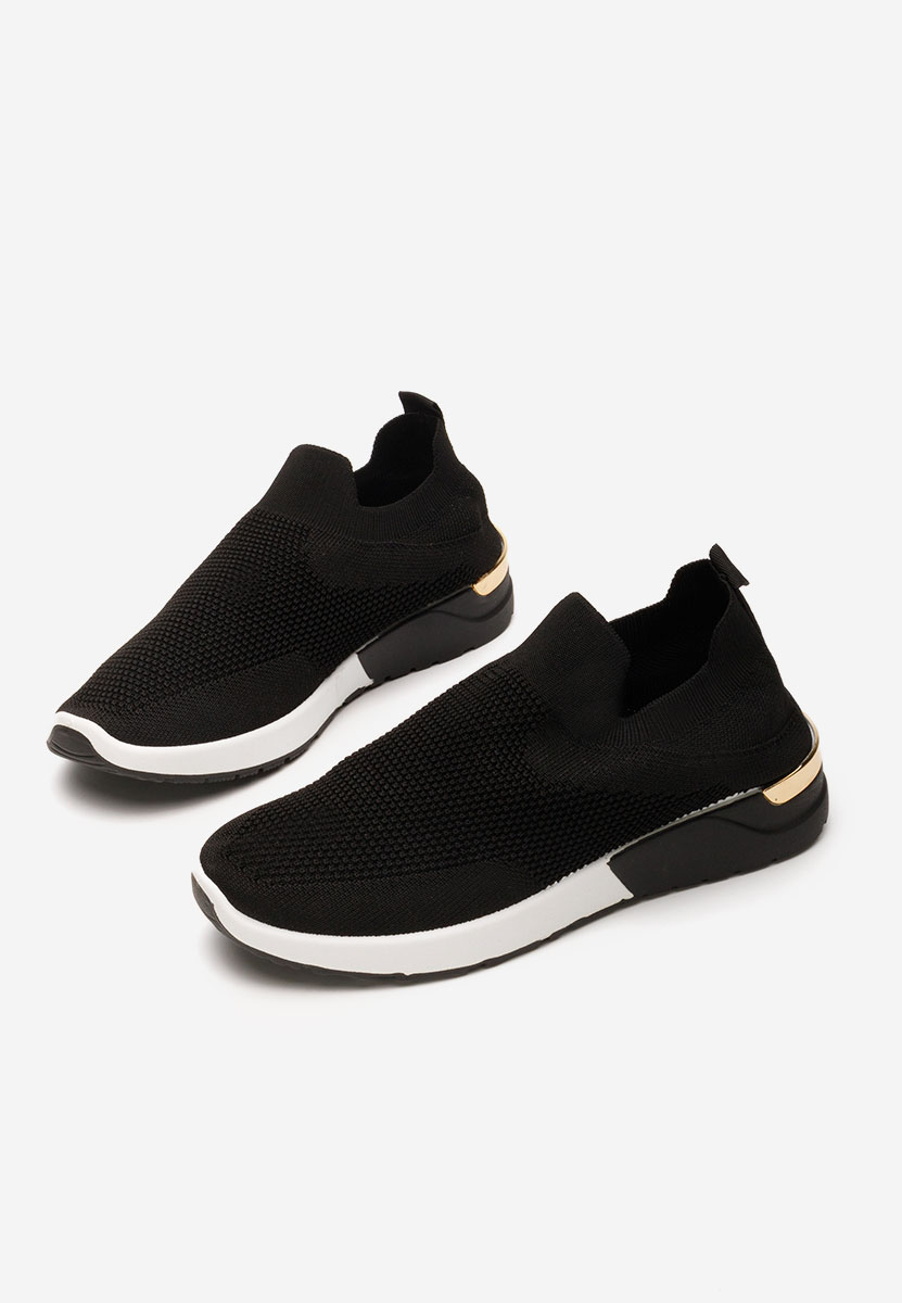 Czarne trampki Slip-on Aderine