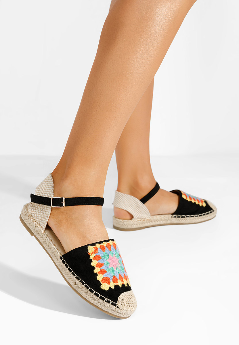 Czarne espadryle damskie Graciella