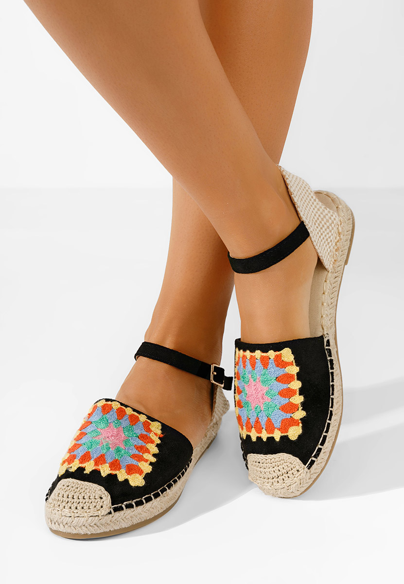 Czarne espadryle damskie Graciella