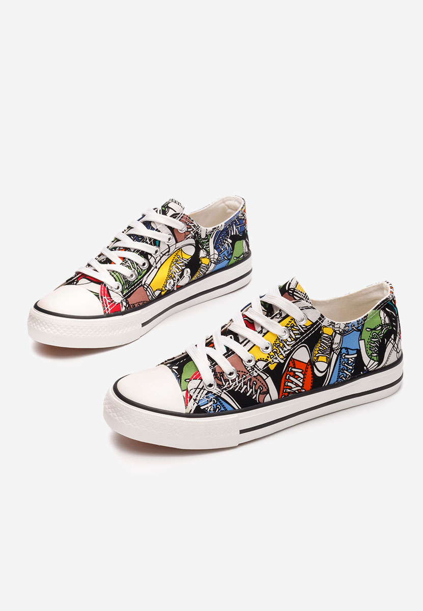 Wielokolorowy trampki damskie Antolia