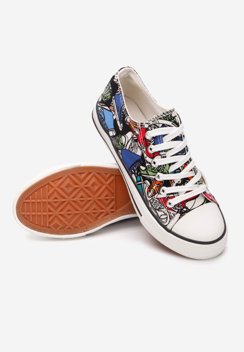 Wielokolorowy trampki damskie Antolia