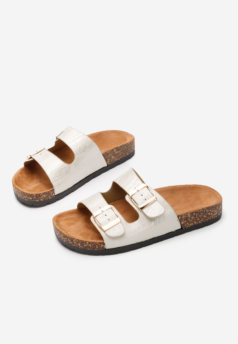 Beżowe klapki damskie Breana