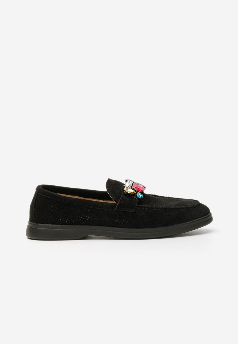 Czarne letnie mokasyny damskie Maceira V8