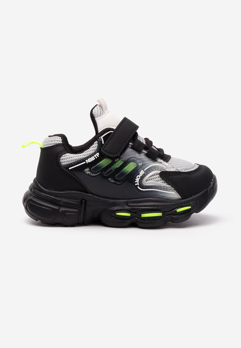 Czarne sneakersy chłopięce Rogelio