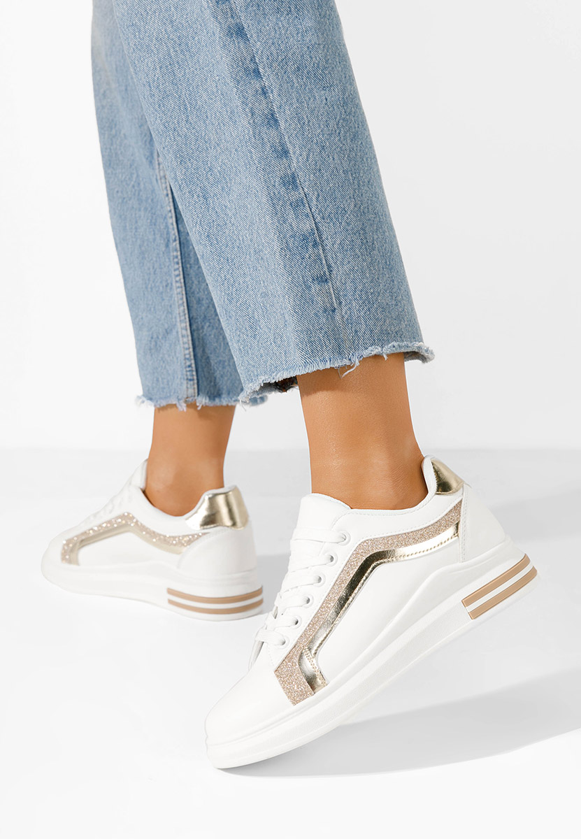 Beżowe sneakersy damskie Ateliana V4