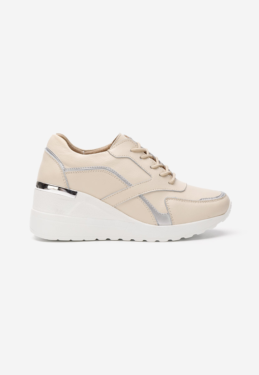 Beżowe sneakersy damskie Nayra