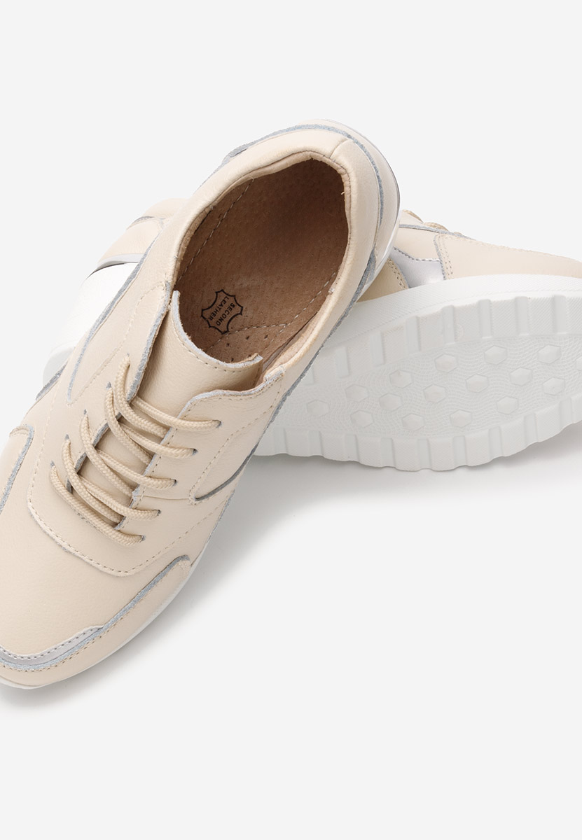 Beżowe sneakersy damskie Nayra