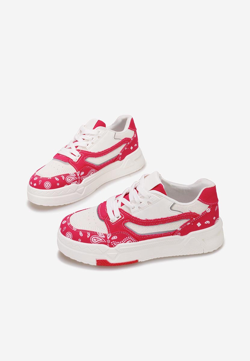 Fuksjowe sneakersy damskie Seletia