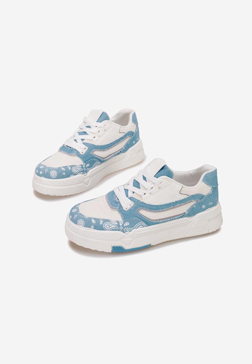 Niebieski sneakersy damskie Seletia