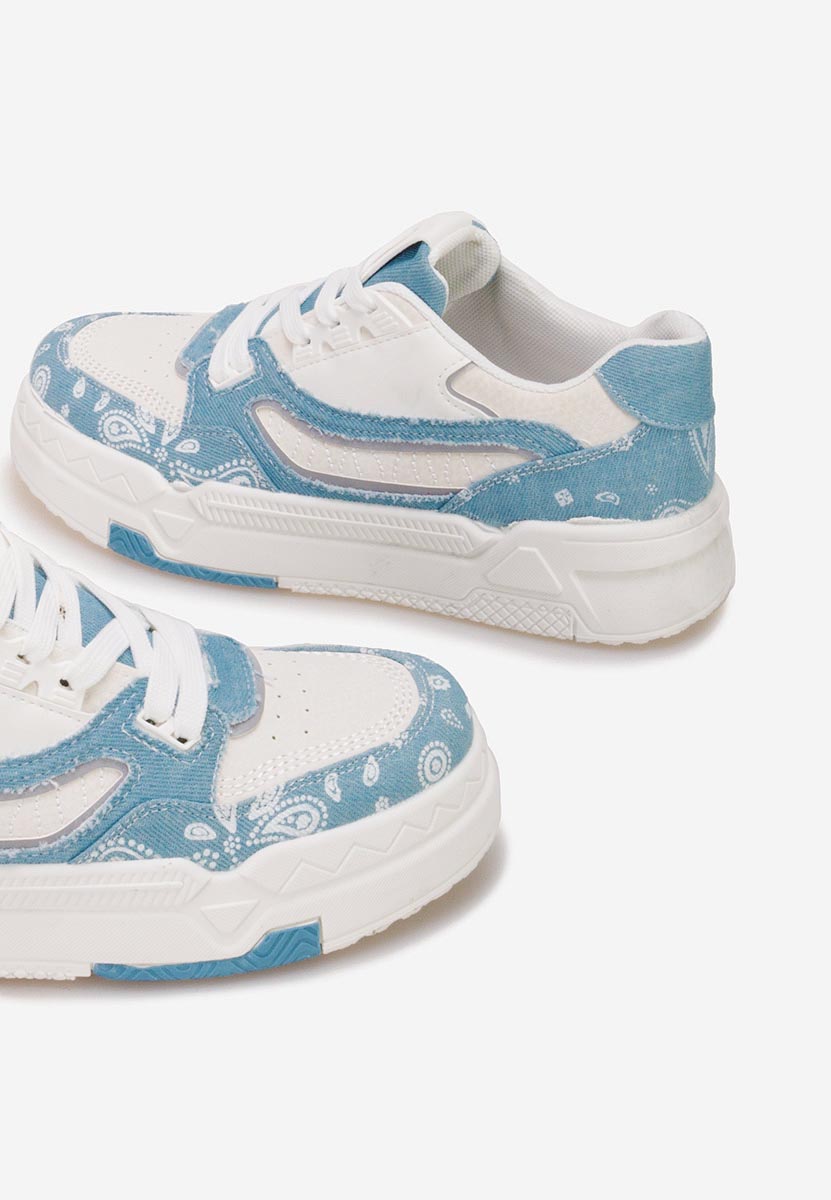 Niebieski sneakersy damskie Seletia