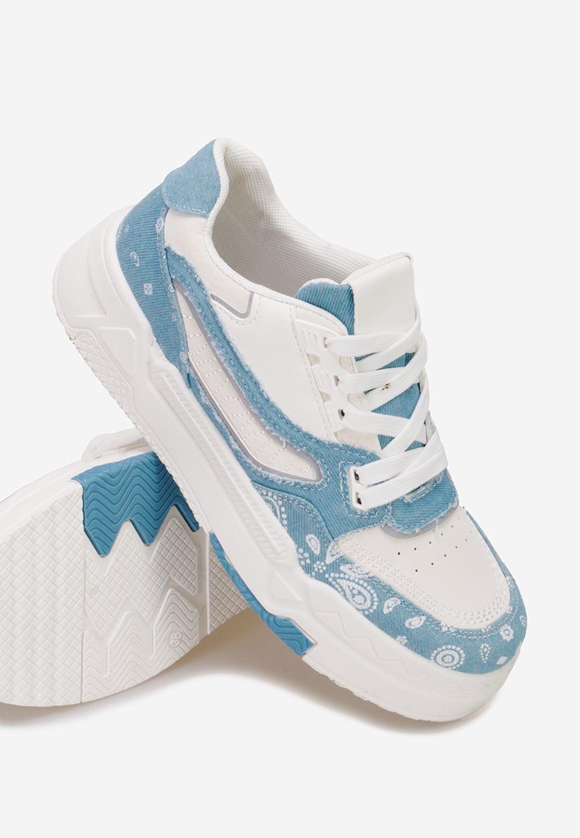 Niebieski sneakersy damskie Seletia