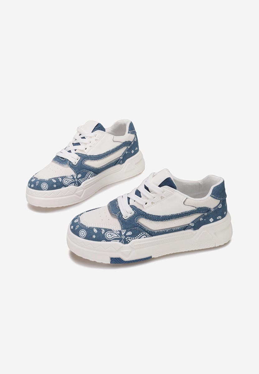 Niebieskie sneakersy damskie Seletia