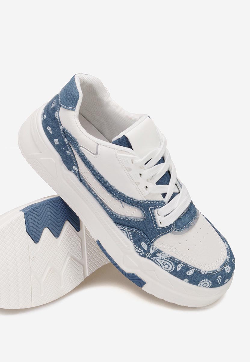 Niebieskie sneakersy damskie Seletia