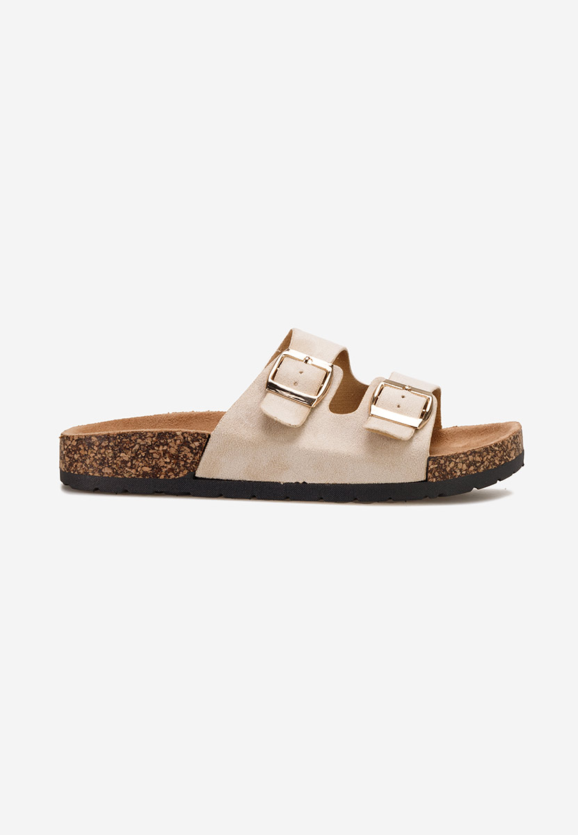 Khaki klapki damskie Roscelin