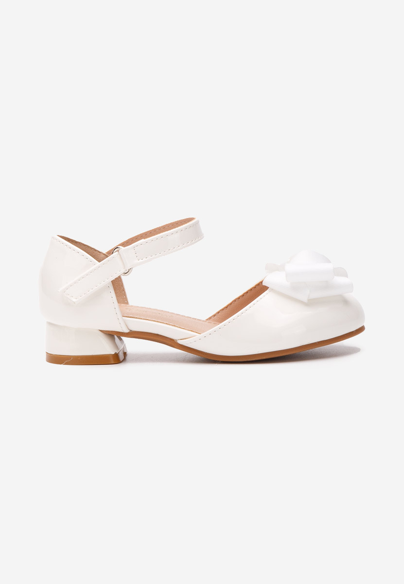 Białe półbuty dziewczęce Roshana