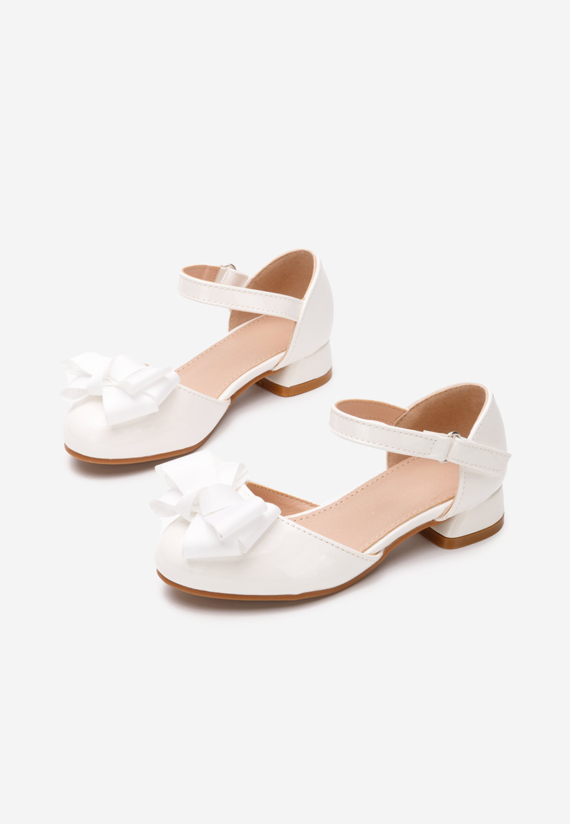Białe półbuty dziewczęce Roshana
