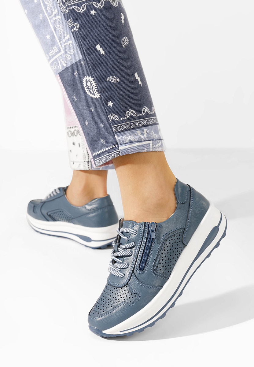 Niebieski sneakersy damskie Cidra