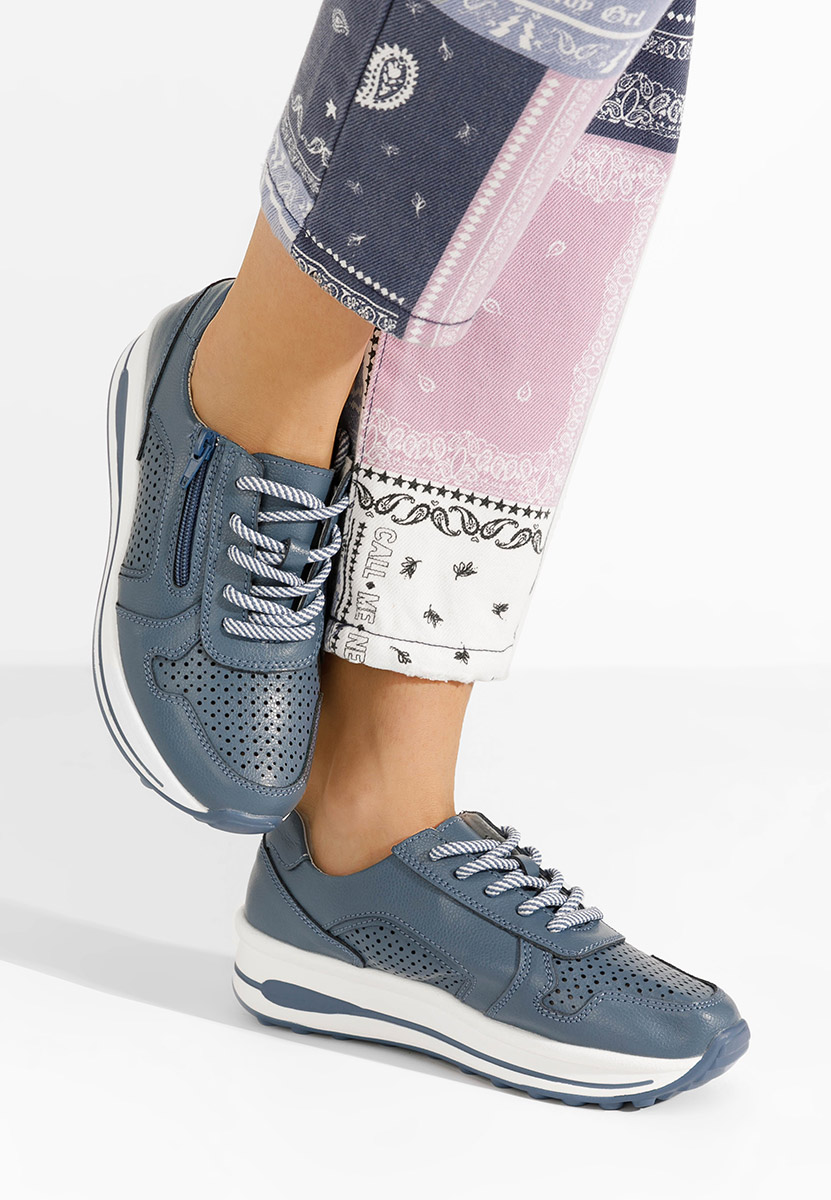 Niebieski sneakersy damskie Cidra