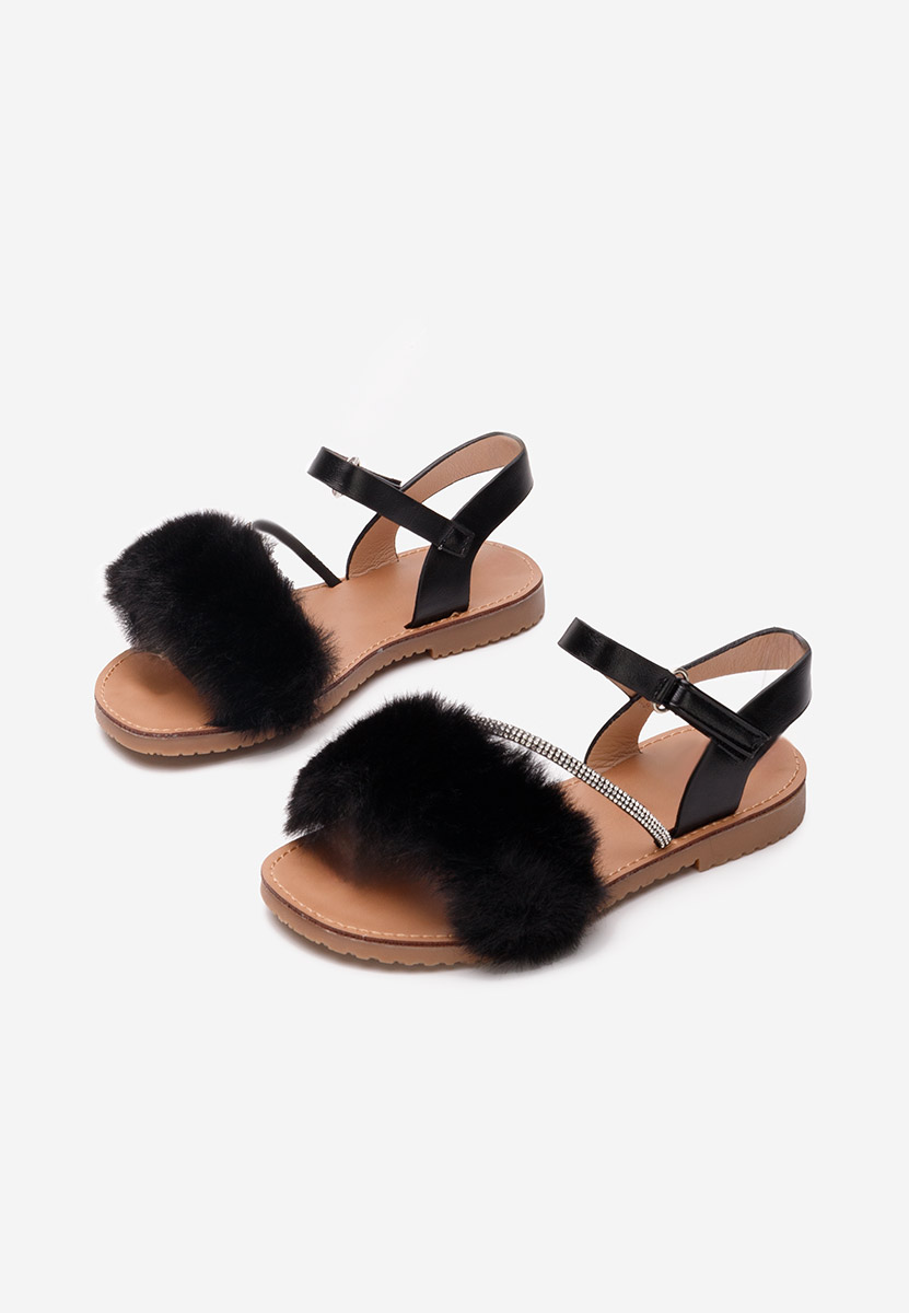 Czarne sandały dziewczęce Ezmeralda