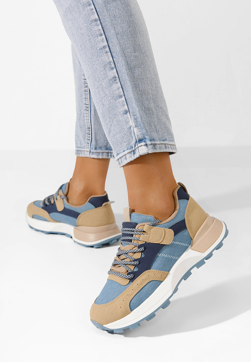 Granatowe sneakersy damskie Azuria S