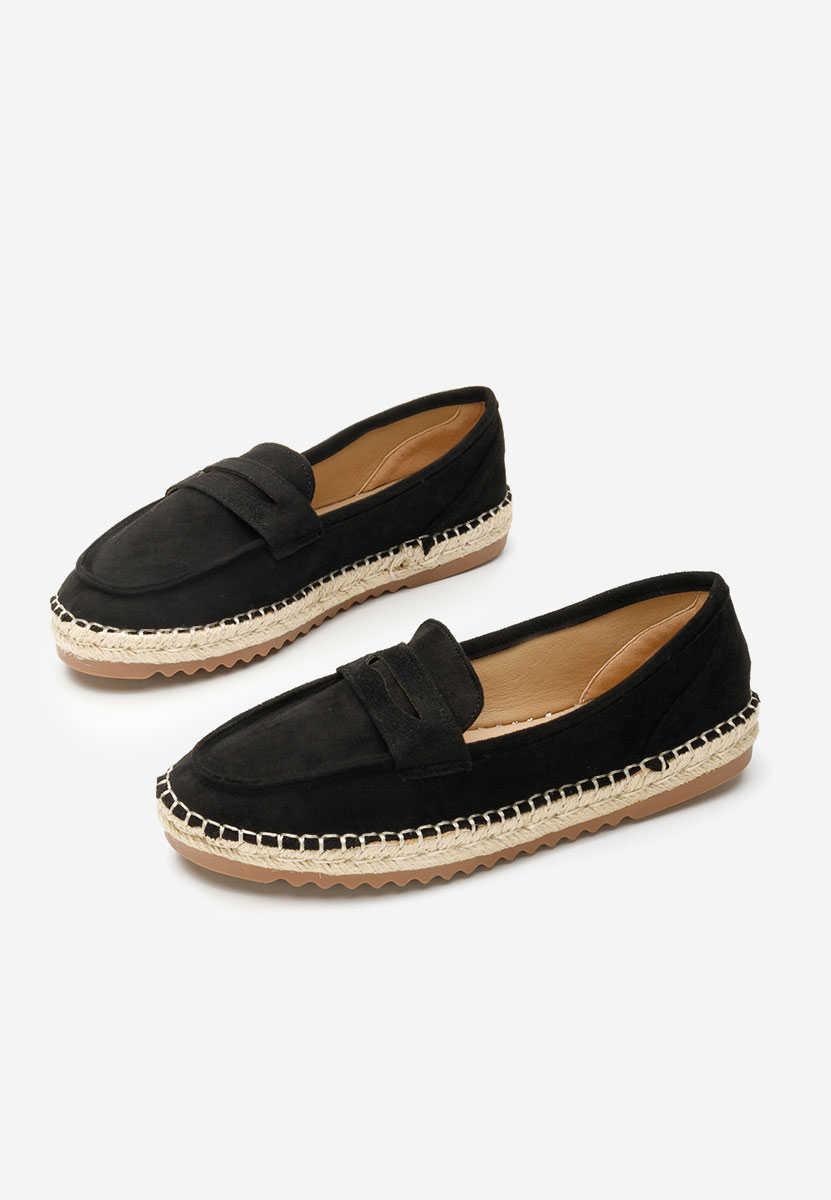 Czarne mokasyny damskie Elanore