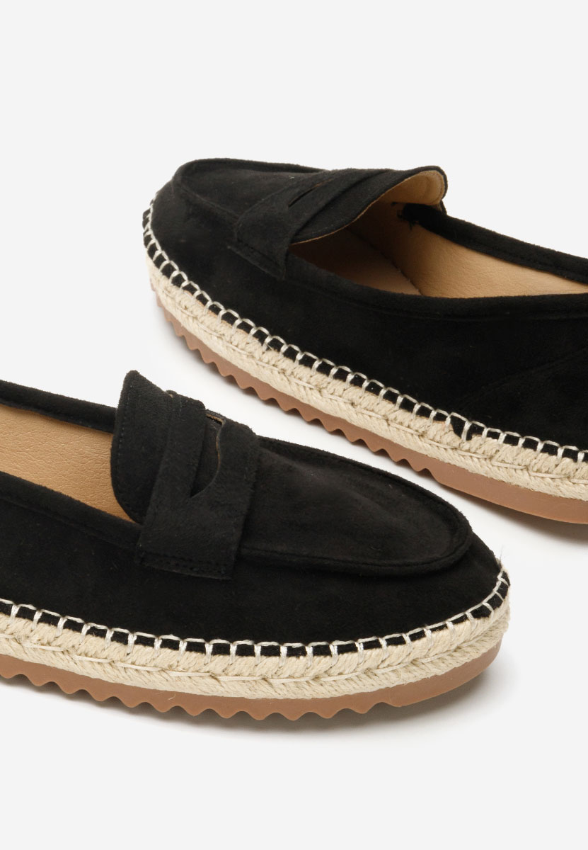 Czarne mokasyny damskie Elanore