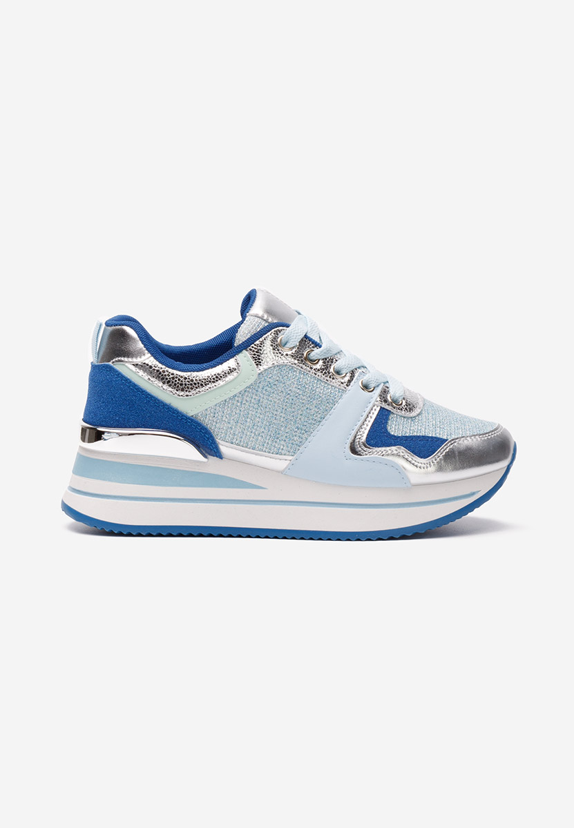 Niebieski sneakersy na platformie Daisie