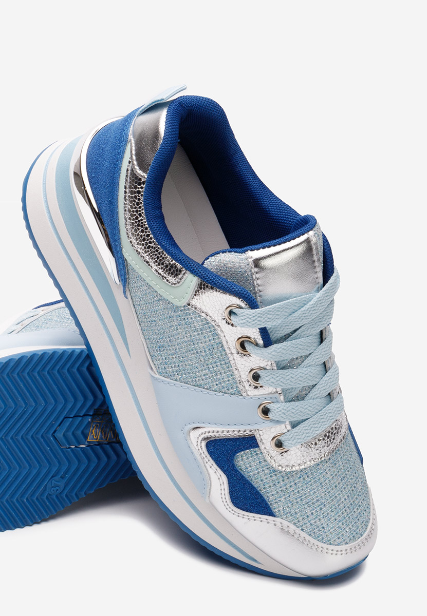 Niebieski sneakersy na platformie Daisie