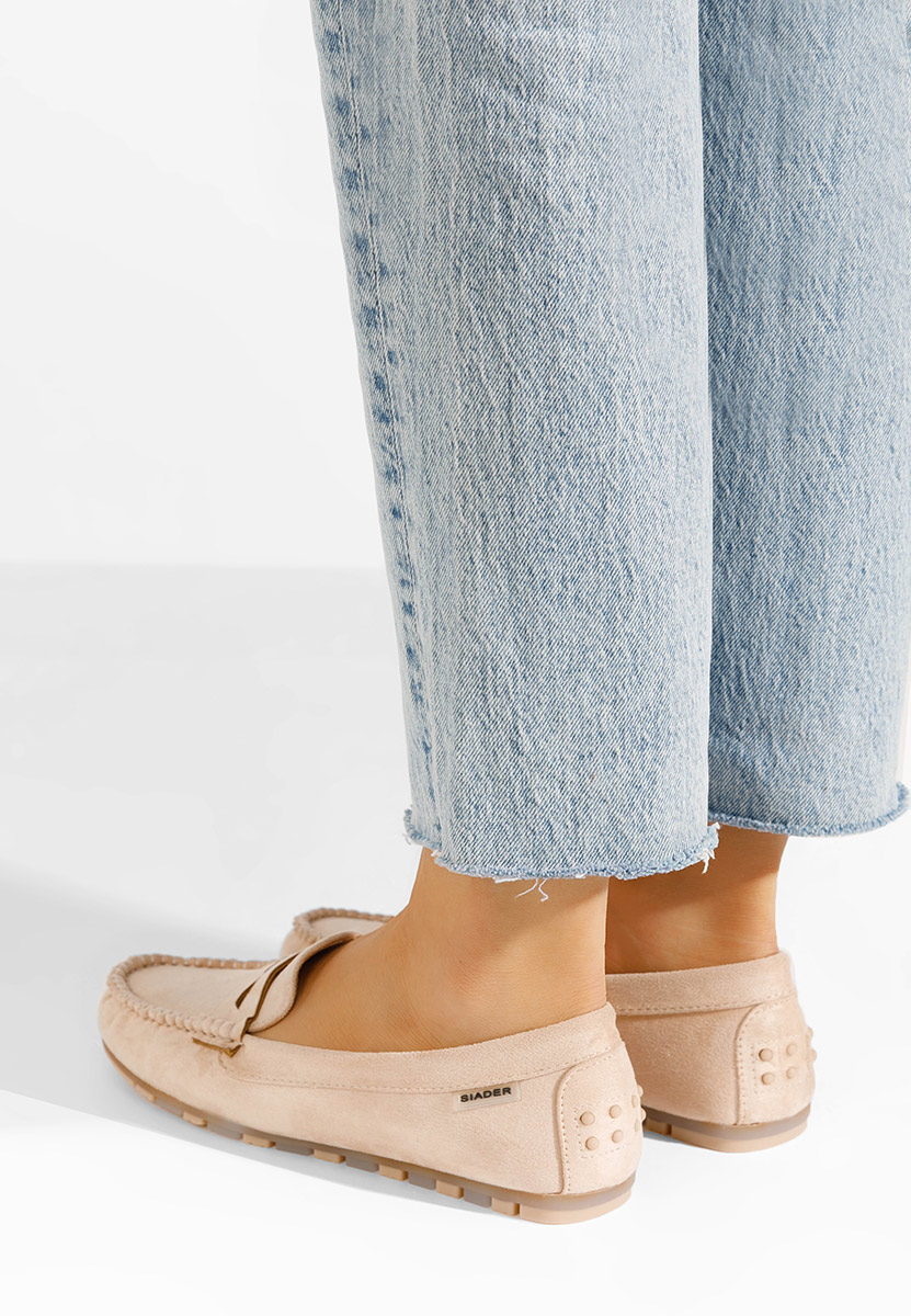 Beżowe mokasyny damskie Luminia V2