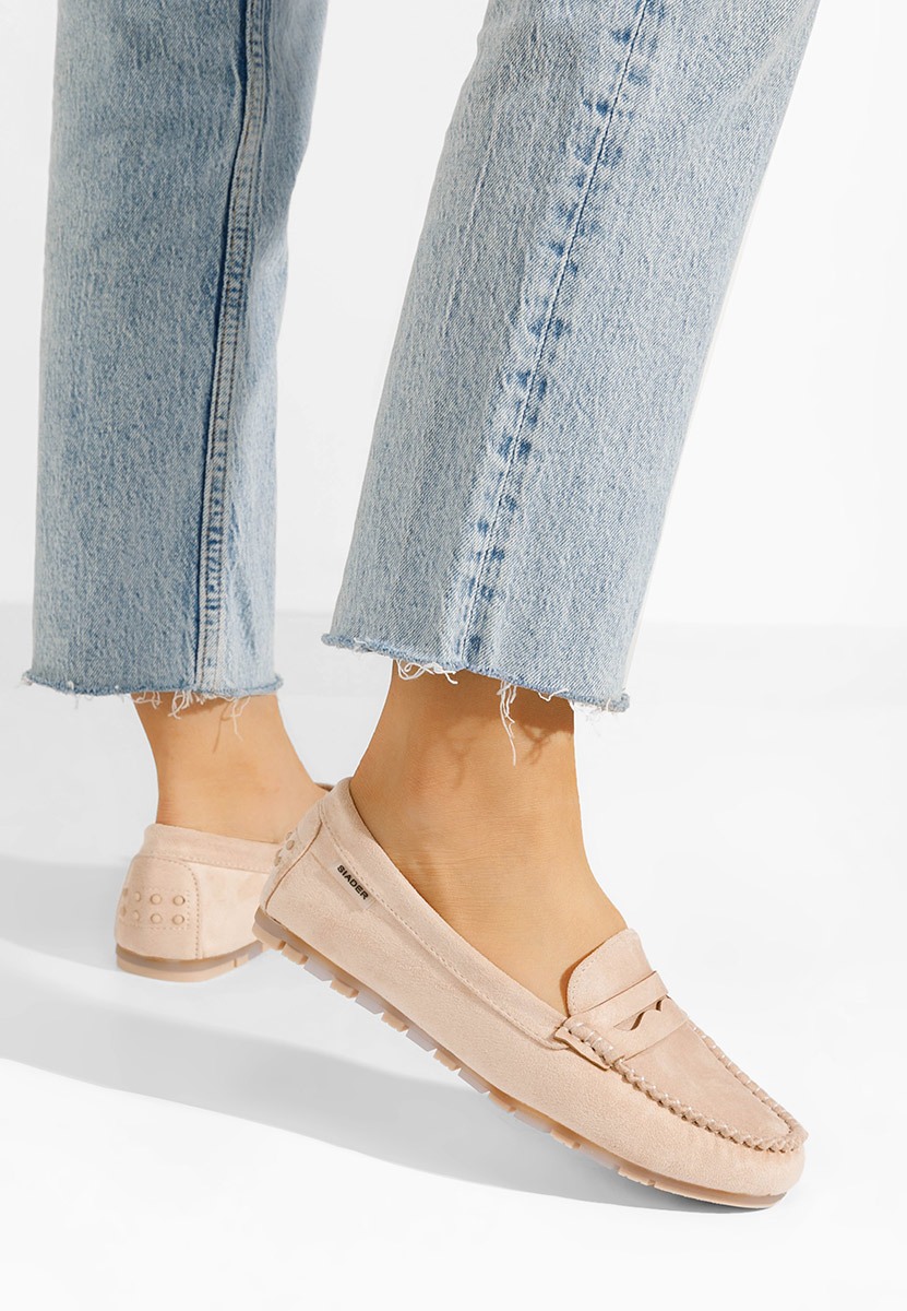 Beżowe mokasyny damskie Luminia V2