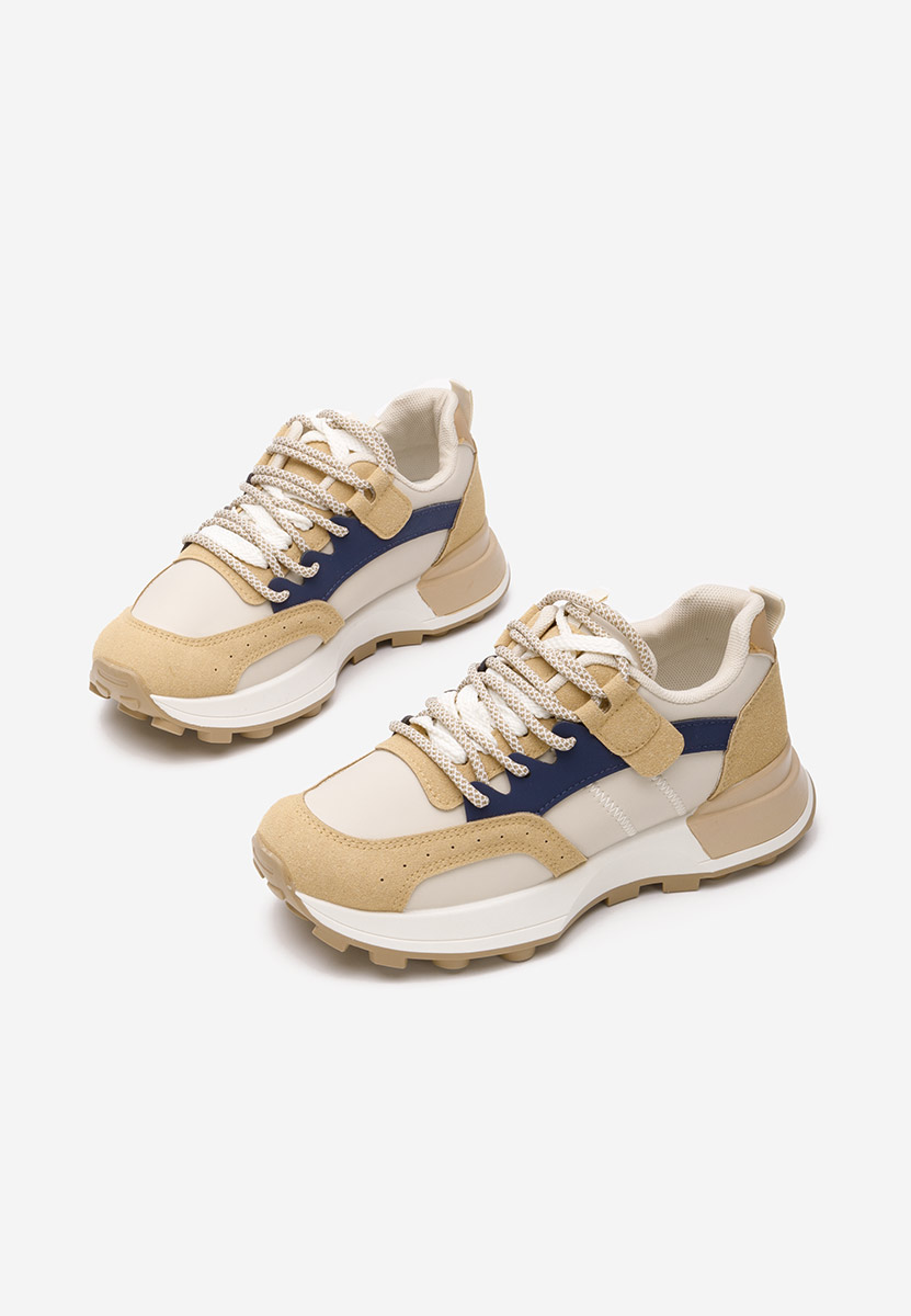 Beżowe sneakersy damskie Azuria S