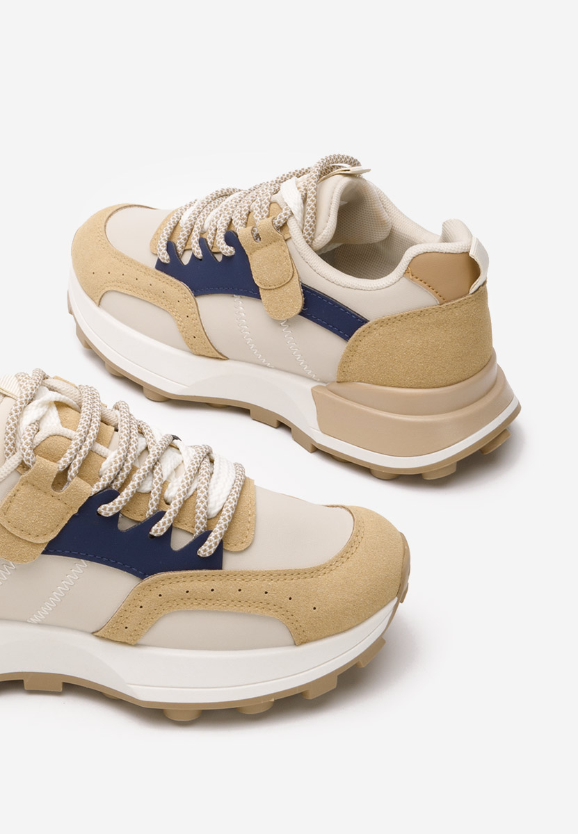 Beżowe sneakersy damskie Azuria S