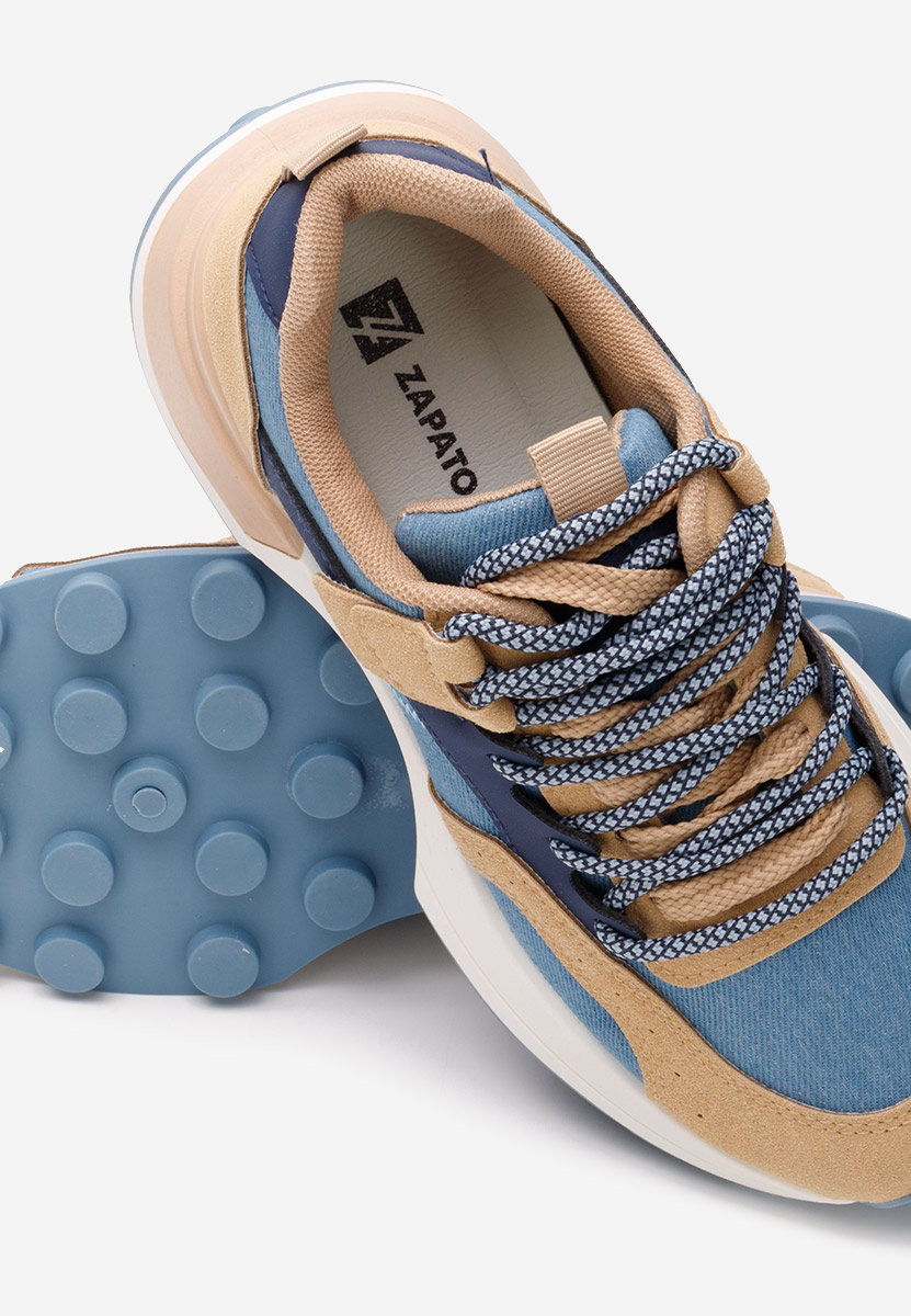 Granatowe sneakersy damskie Azuria S