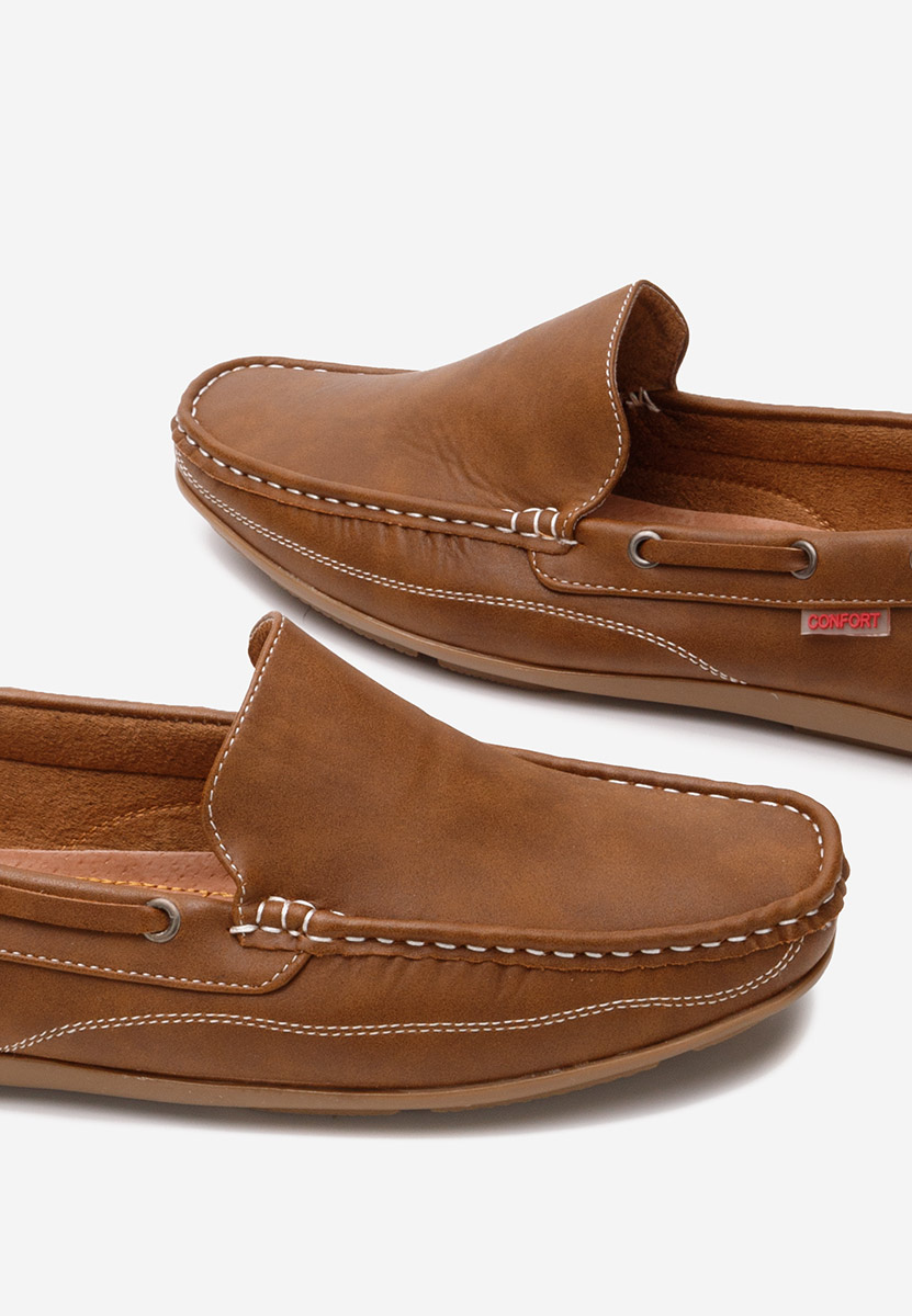 Brązowe mokasyny męskie Helas