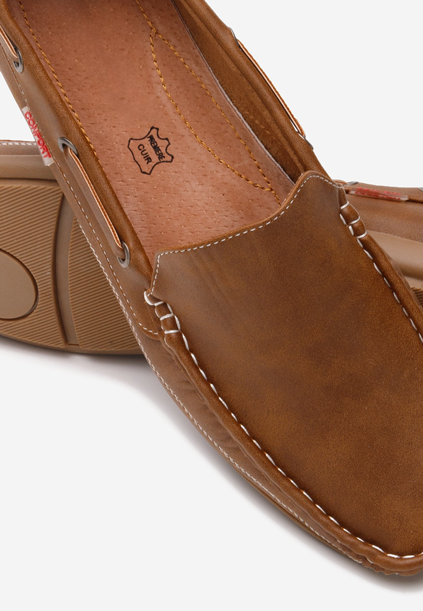 Brązowe mokasyny męskie Helas