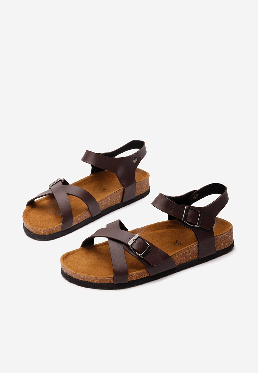 Brązowe sandały męskie Sebastian