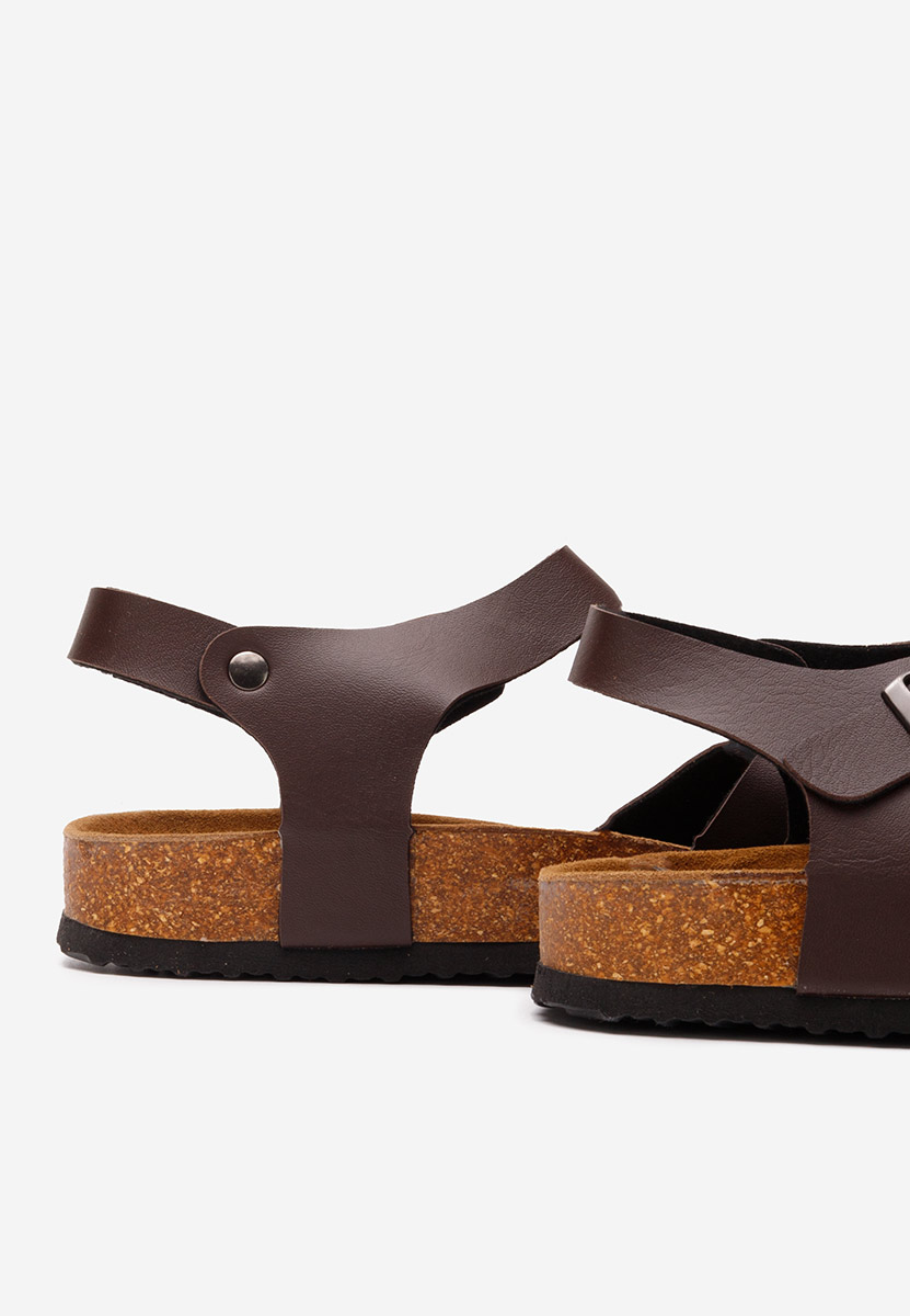 Brązowe sandały męskie Sebastian