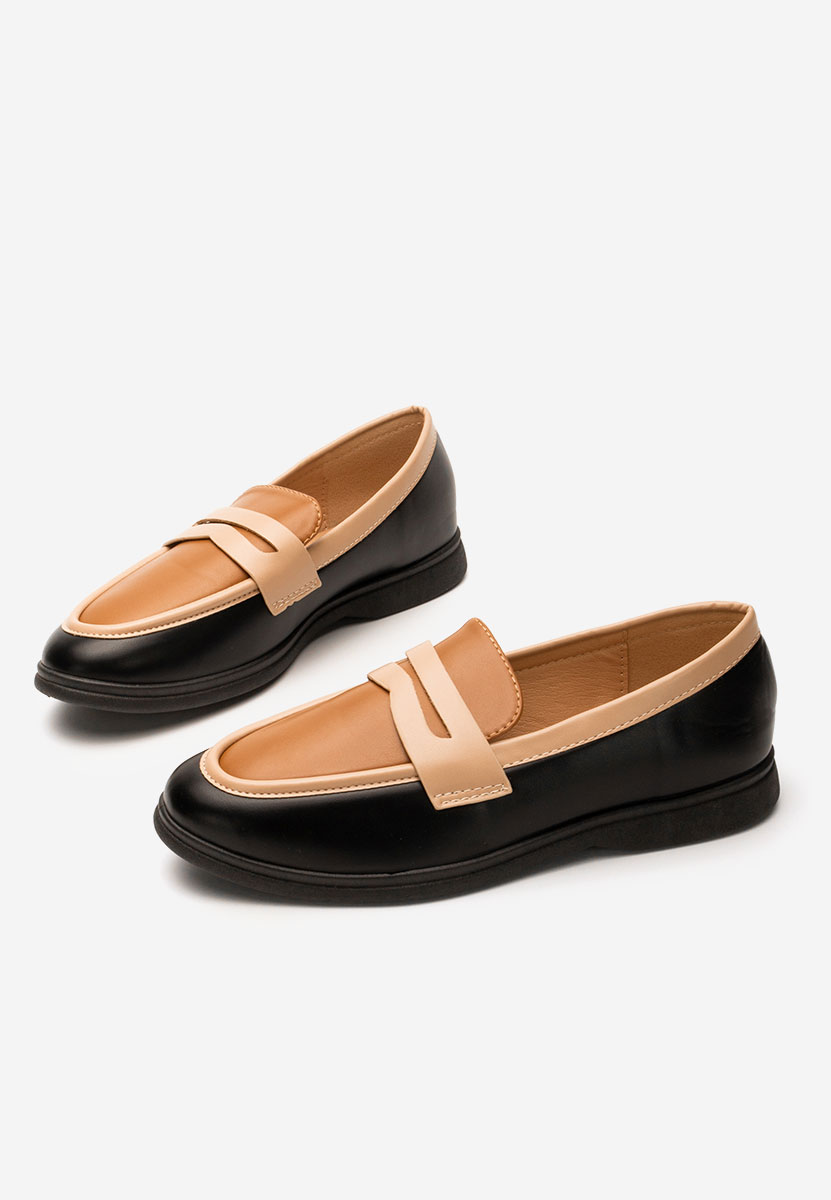 Czarne loafers damskie Sedona