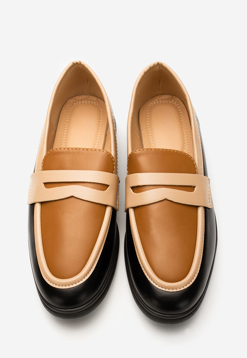 Czarne loafers damskie Sedona