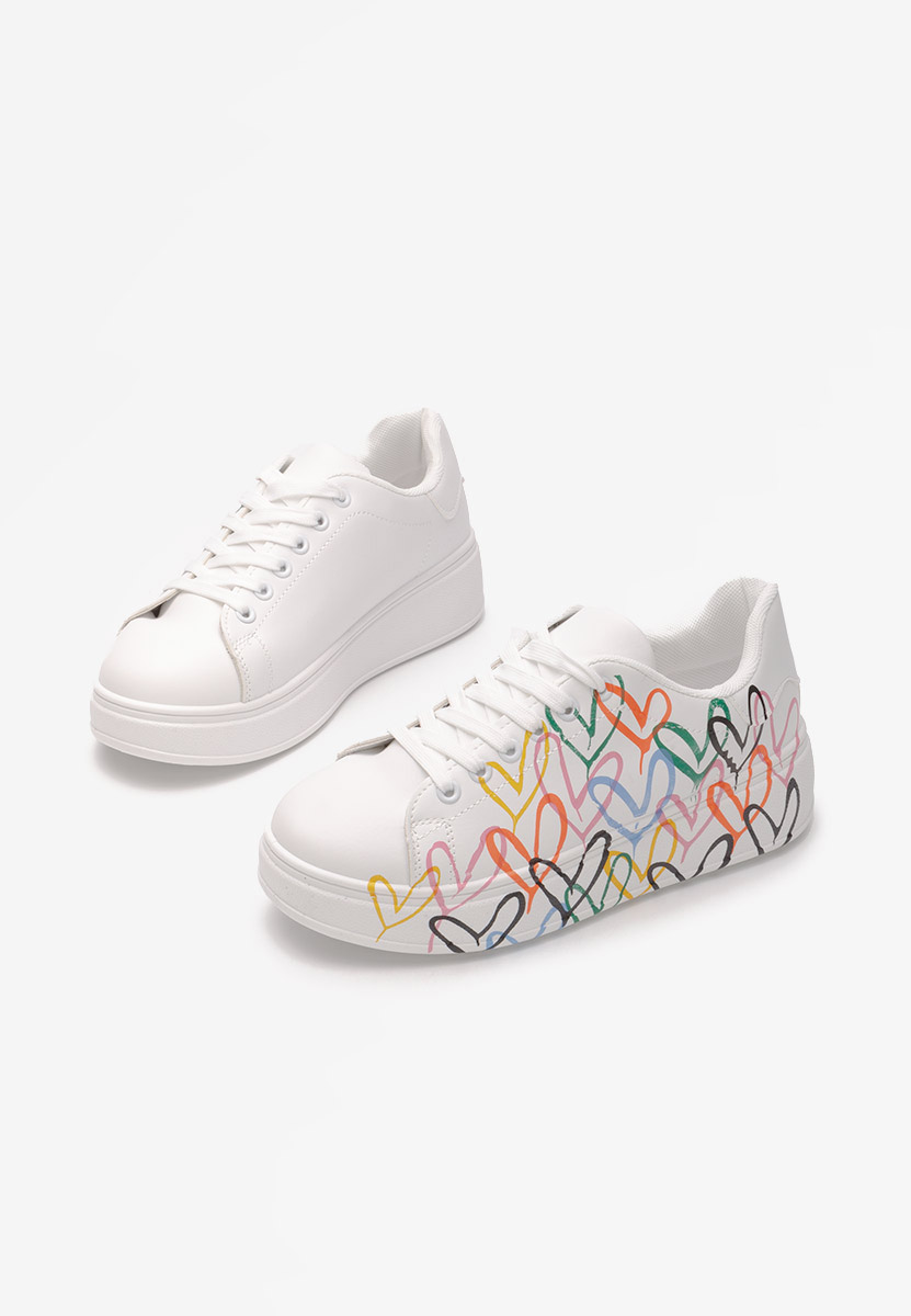 Białe sneakersy damskie Carlina