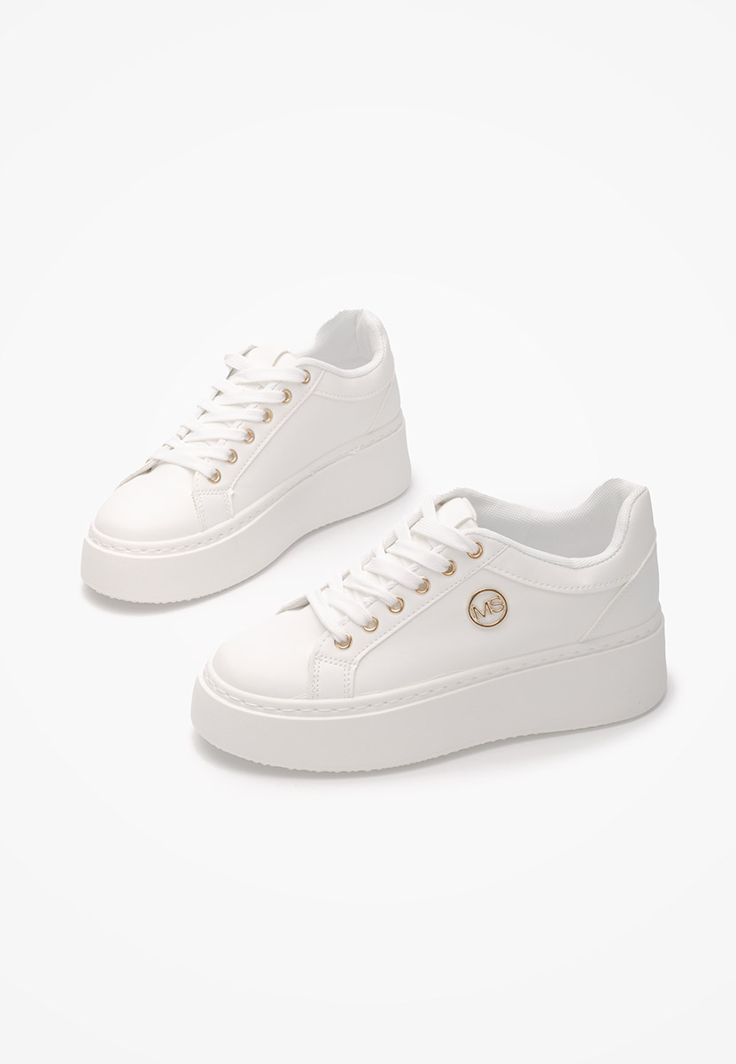 Białe sneakersy na platformie Azana V4