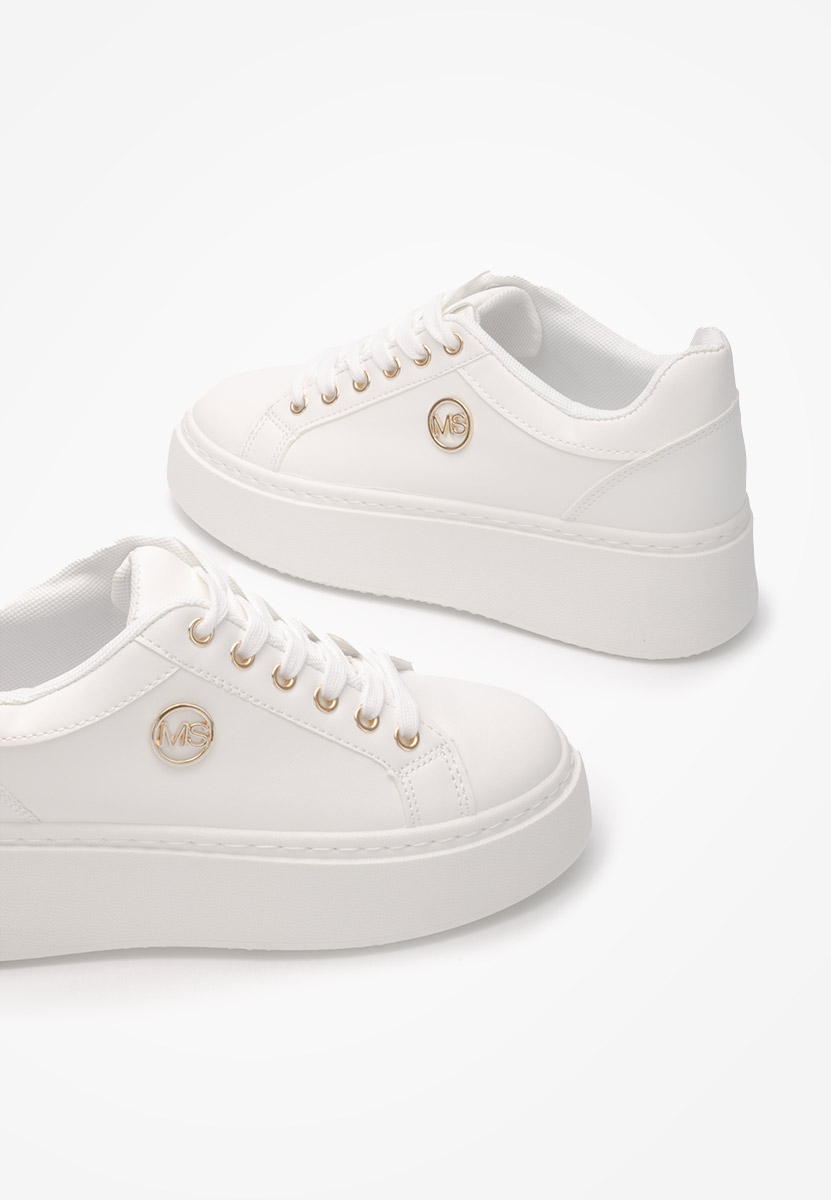 Białe sneakersy na platformie Azana V4