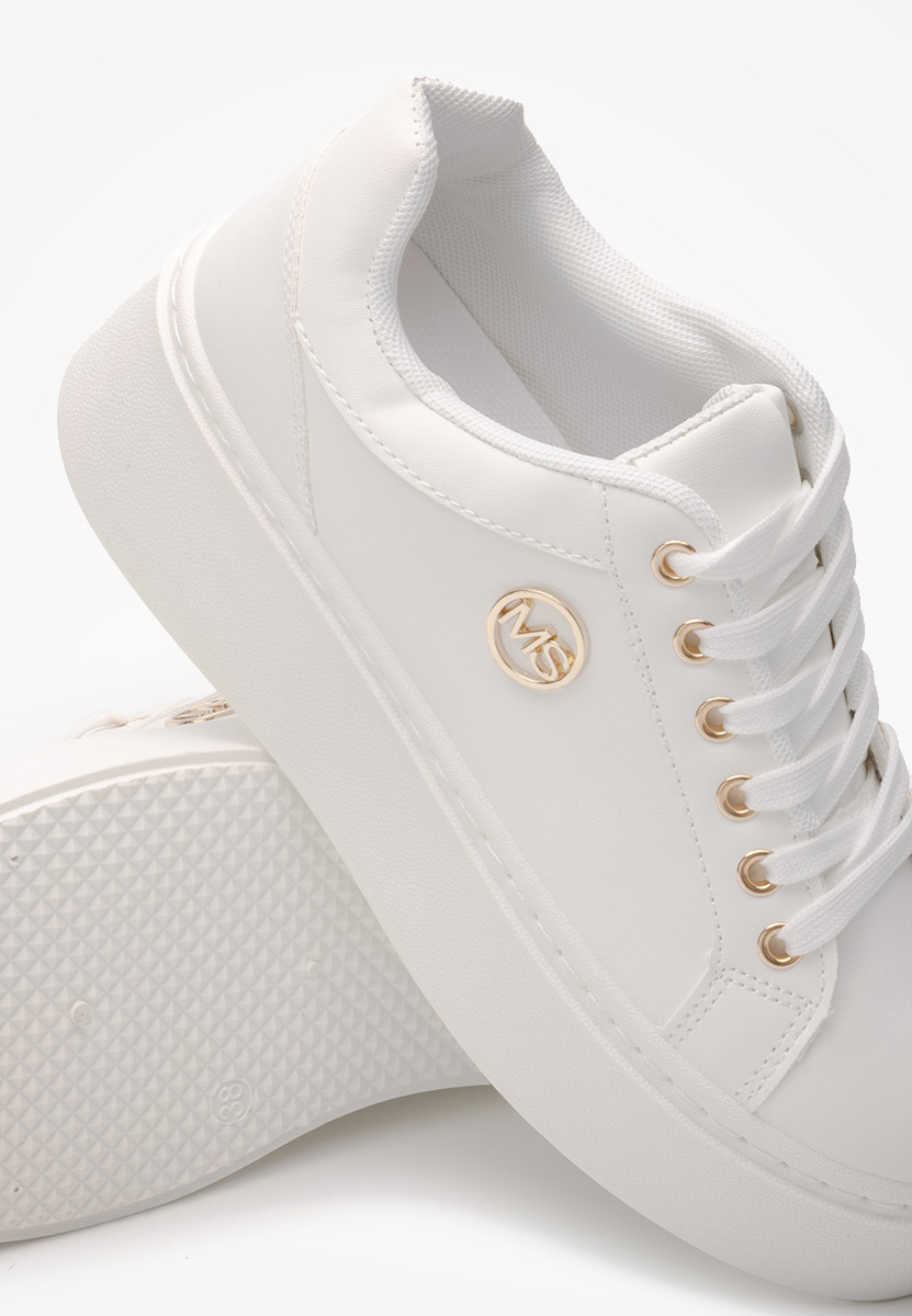 Białe sneakersy na platformie Azana V4