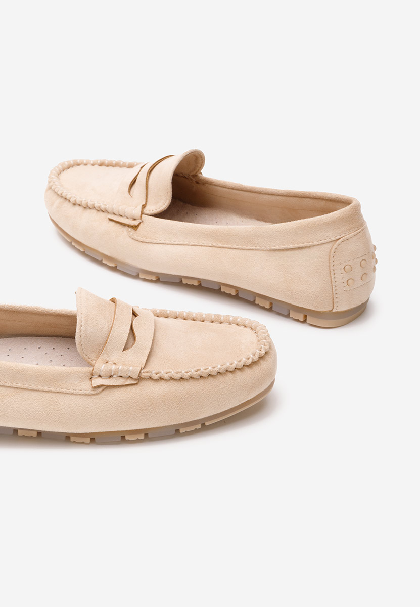 Beżowe mokasyny damskie Luminia V2