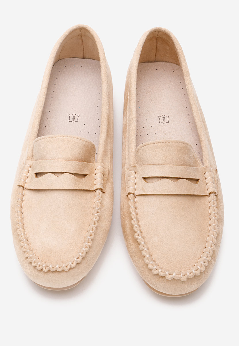 Beżowe mokasyny damskie Luminia V2