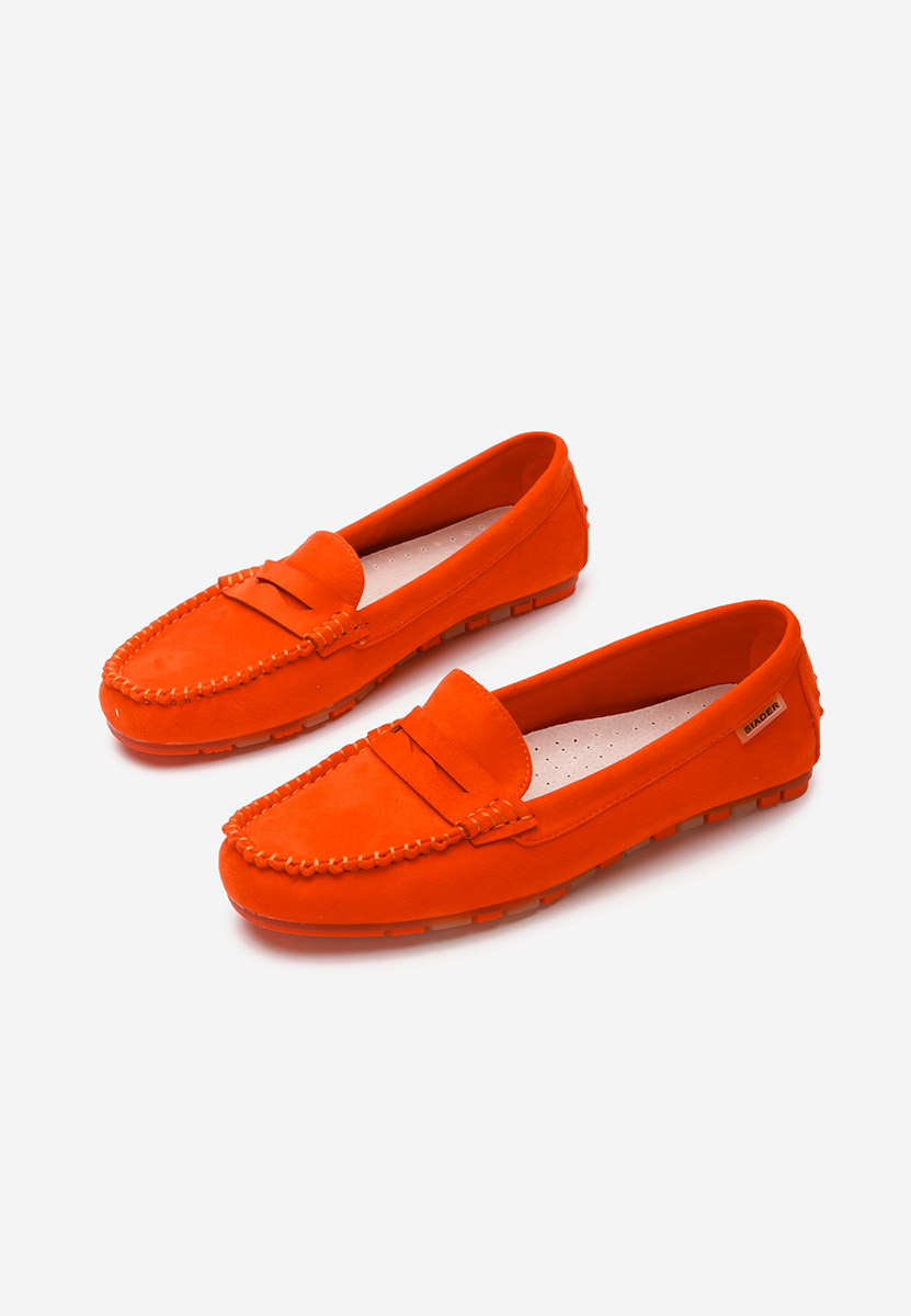 Pomarańczowe mokasyny damskie Luminia V2