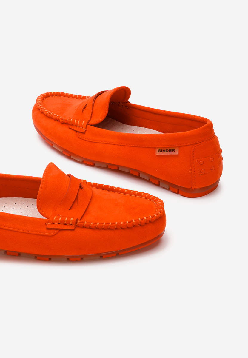 Pomarańczowe mokasyny damskie Luminia V2