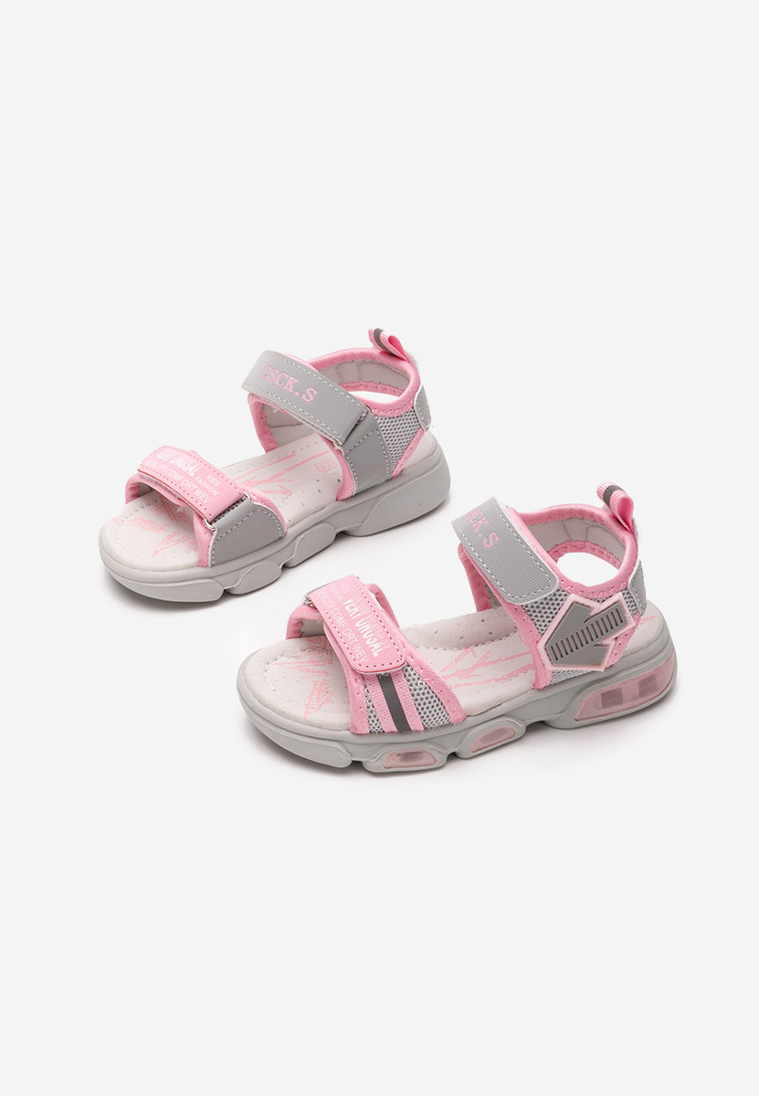 Szare sandały dziewczęce Mirren